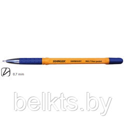 STANGER Ручка шариковая М1 0,7 тонкая линия, синяя, арт. 18000300056