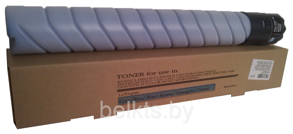 Тонер-картридж для Konica Minolta Bizhub C224/284/364 TN321C Cyan (Tomoegawa)