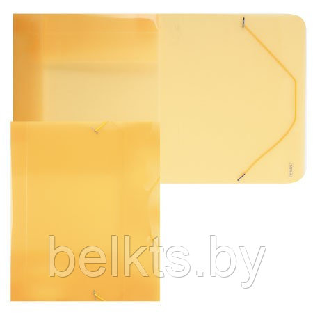 PROFF Папка на резинках желтая полупрозрачная А4, 40мм, 0,70 мм, арт. SB40TW-02 - фото 1 - id-p58493030