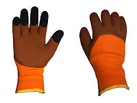 Перчатки утепленные с ворсом,латексное покрытие(зимние)