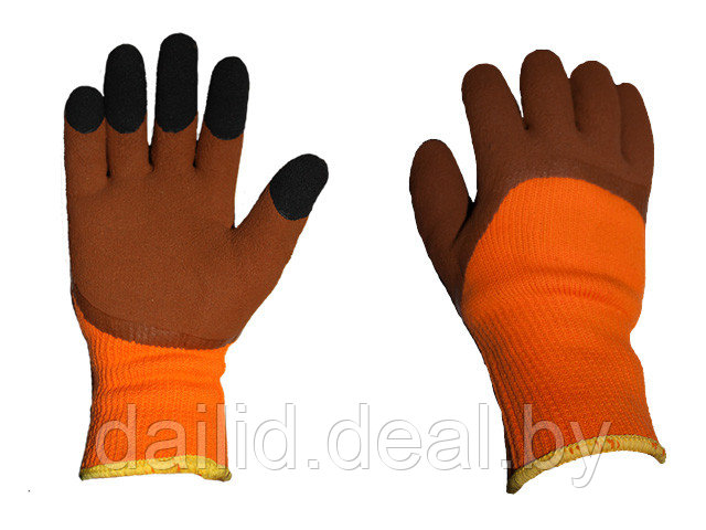 Перчатки утепленные с ворсом,латексное покрытие(зимние) - фото 1 - id-p87497692