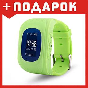 Умные (смарт) часы с GPS для детей Wonlex Q50 салатовый, фото 2