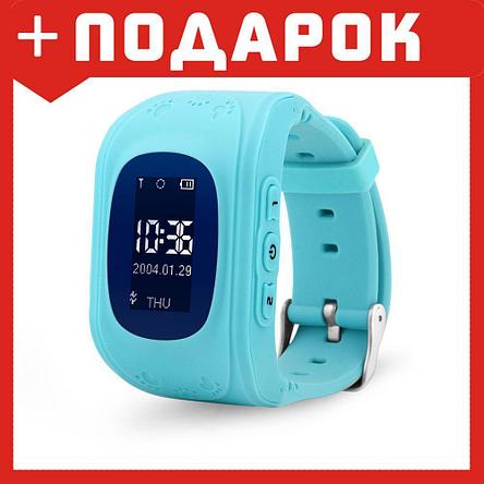 Умные (смарт) часы с GPS для детей Wonlex Q50 голубой, фото 2