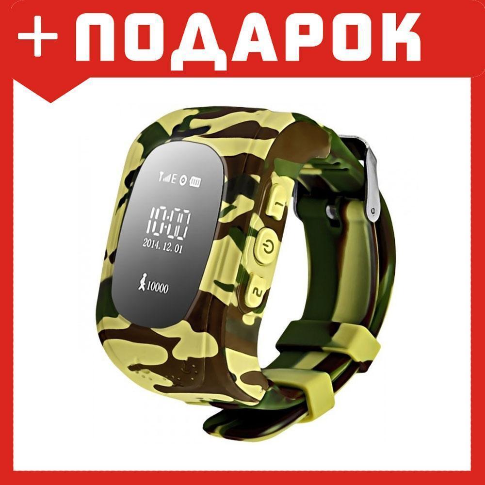 Детские умные часы телефон Smart Baby Watch Q50 хаки - фото 1 - id-p87591788