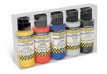 Набор красок Premium Colors металлик, 5x60 мл Acrylicos Vallejo