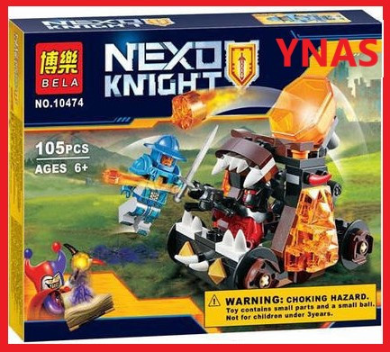 Детский конструктор Bela Nexo Knights арт. 10474 Нексо "Безумная катапульта", аналог LEGO Nexo Knights 70311
