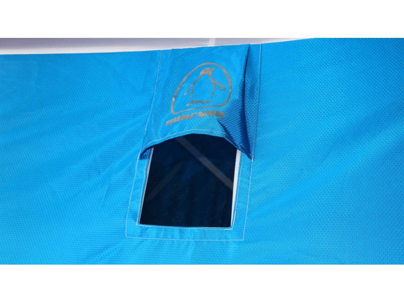 Зимняя палатка ПИНГВИН Призма Премиум Strong (1-сл) 225х215 (бело-синий) - фото 2 - id-p87673446