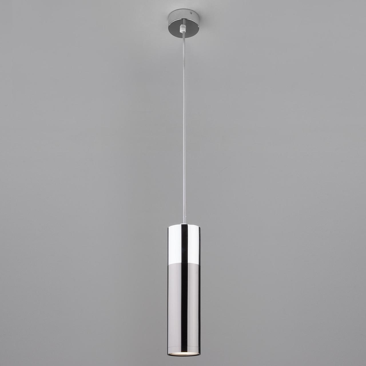 Светодиодный подвесной светильник 50135/1 LED хром/черный жемчуг Double Topper Eurosvet - фото 1 - id-p87673448