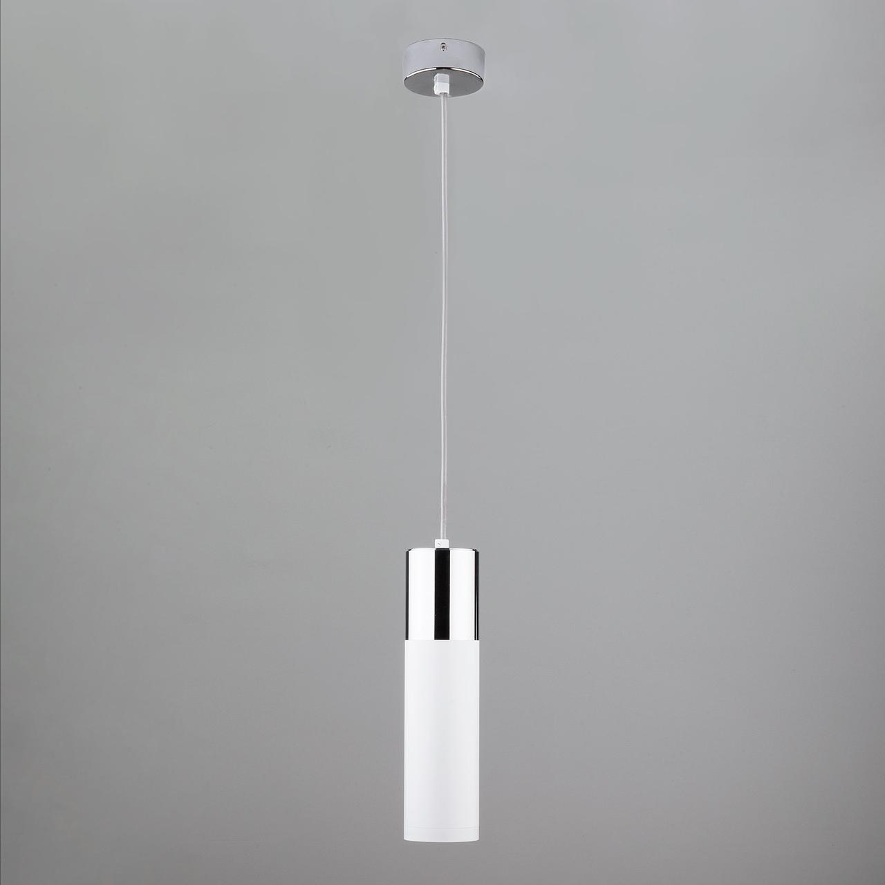 Светодиодный подвесной светильник 50135/1 LED хром/белый Double Topper Eurosvet