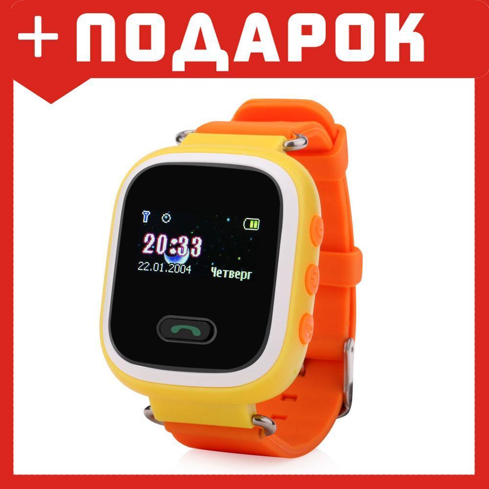 Умные (смарт) часы с GPS для детей Wonlex Q60 желтый - фото 1 - id-p87674195