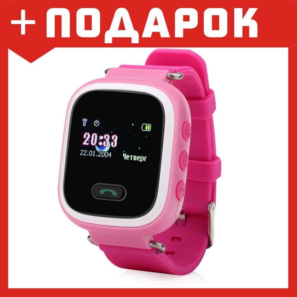 Умные (смарт) часы с GPS для детей Wonlex Q60 розовый - фото 1 - id-p87674272