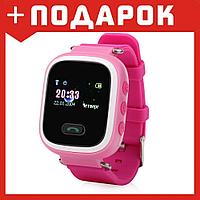 Детские умные часы-телефон Smart baby watch Q60 розовый