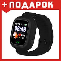 Умные (смарт) часы с GPS для детей Wonlex Q80 черный