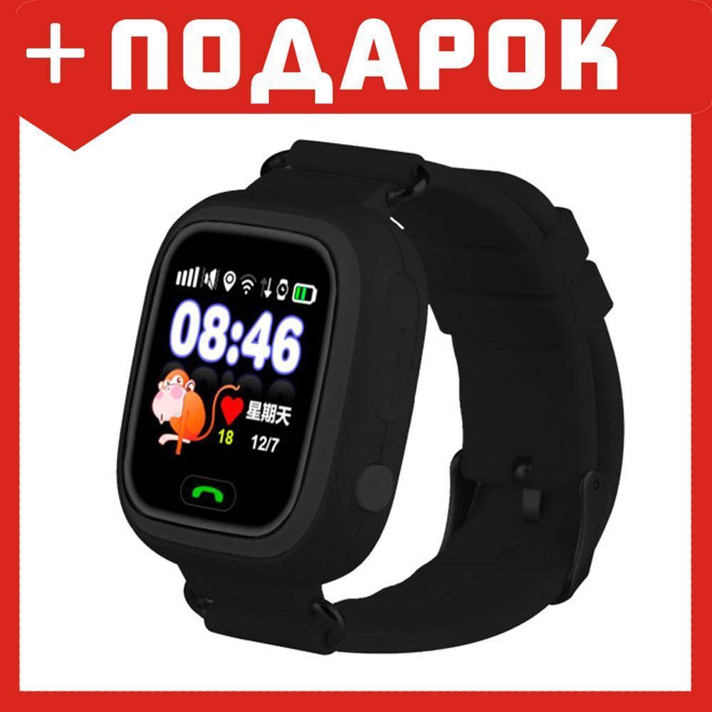 Детские умные часы с GPS Wonlex Q80 черный - фото 1 - id-p87678998