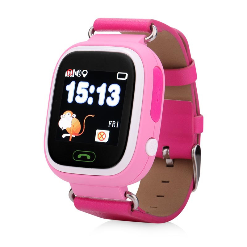Детские смарт часы Wonlex Q80 розовый - фото 3 - id-p87679047