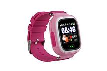 Детские умные часы-телефон Smart baby watch Q80 розовый, фото 2