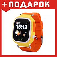 Умные (смарт) часы с GPS для детей Wonlex Q80 желтый