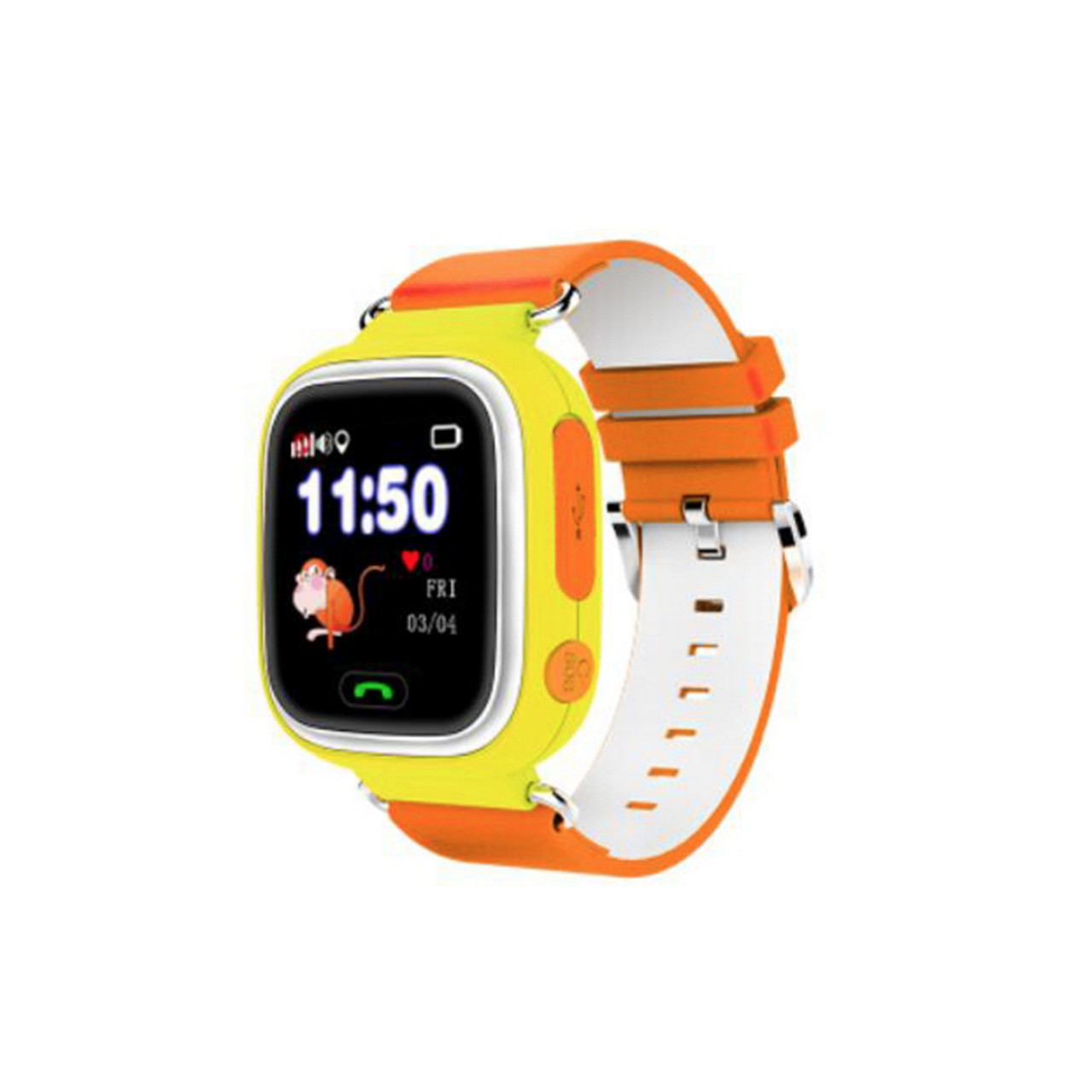 Умные (смарт) часы с GPS для детей Wonlex Q80 желтый - фото 4 - id-p87679076