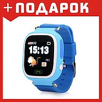 Детские умные часы-телефон Smart baby watch Q80 голубой