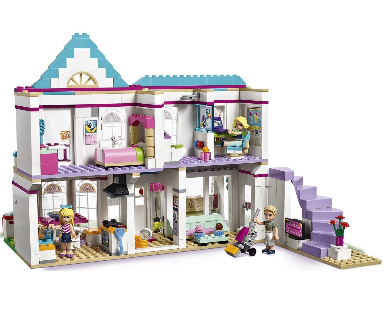 Детский конструктор Bela Friends арт. 10612 "Дом Стефани", аналог LEGO Friends 41314 - фото 4 - id-p87679388