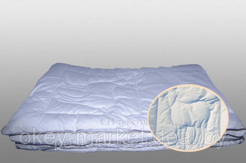 Одеяло из пуха кашмирской козы "Кашемир" 172х205 в изысканном белоснежном лавиш-сатине., фото 2