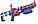 Автомат, Бластер 7056 + 20 пуль Blaze Storm детский игрушечный, с прицелом, мягкие пули, типа Nerf (Нерф), фото 2