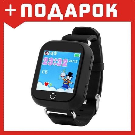 Умные (смарт) часы с GPS для детей Wonlex Q90 черный, фото 2
