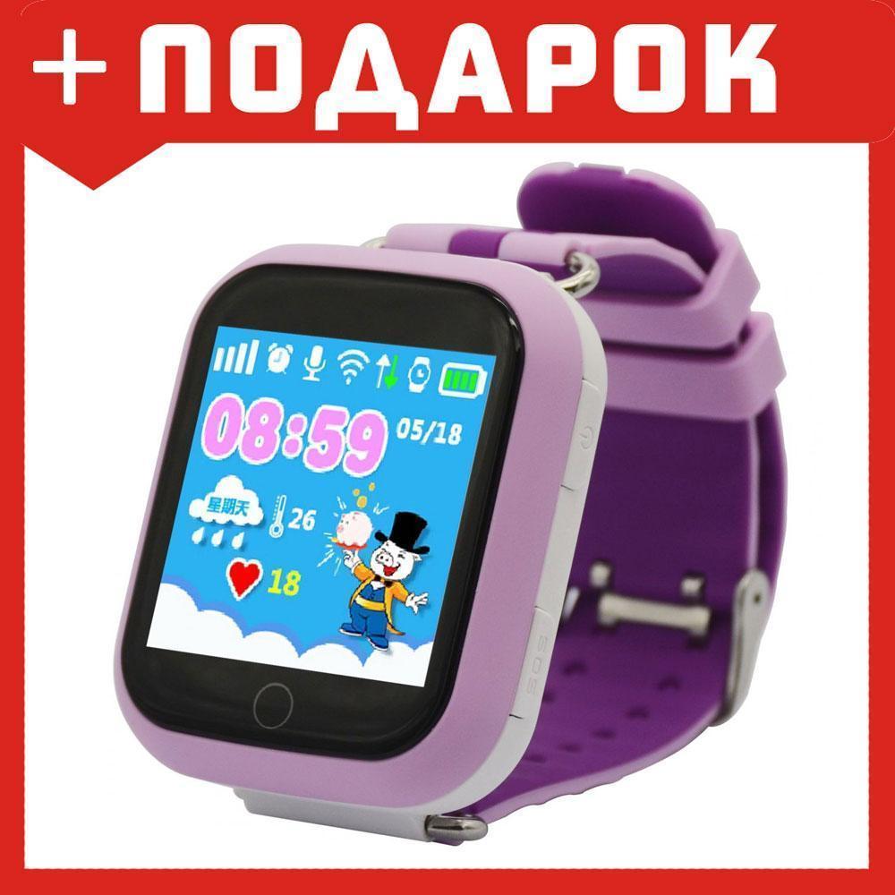 Детские умные часы-телефон Smart baby watch Q90 розовый