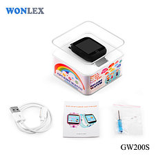 Умные (смарт) часы с GPS для детей Wonlex Q90 голубой, фото 3