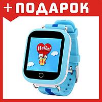 Детские умные часы-телефон Smart baby watch Q90 голубой
