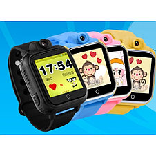 Умные (смарт) часы с GPS для детей Wonlex Q100 черный, фото 3