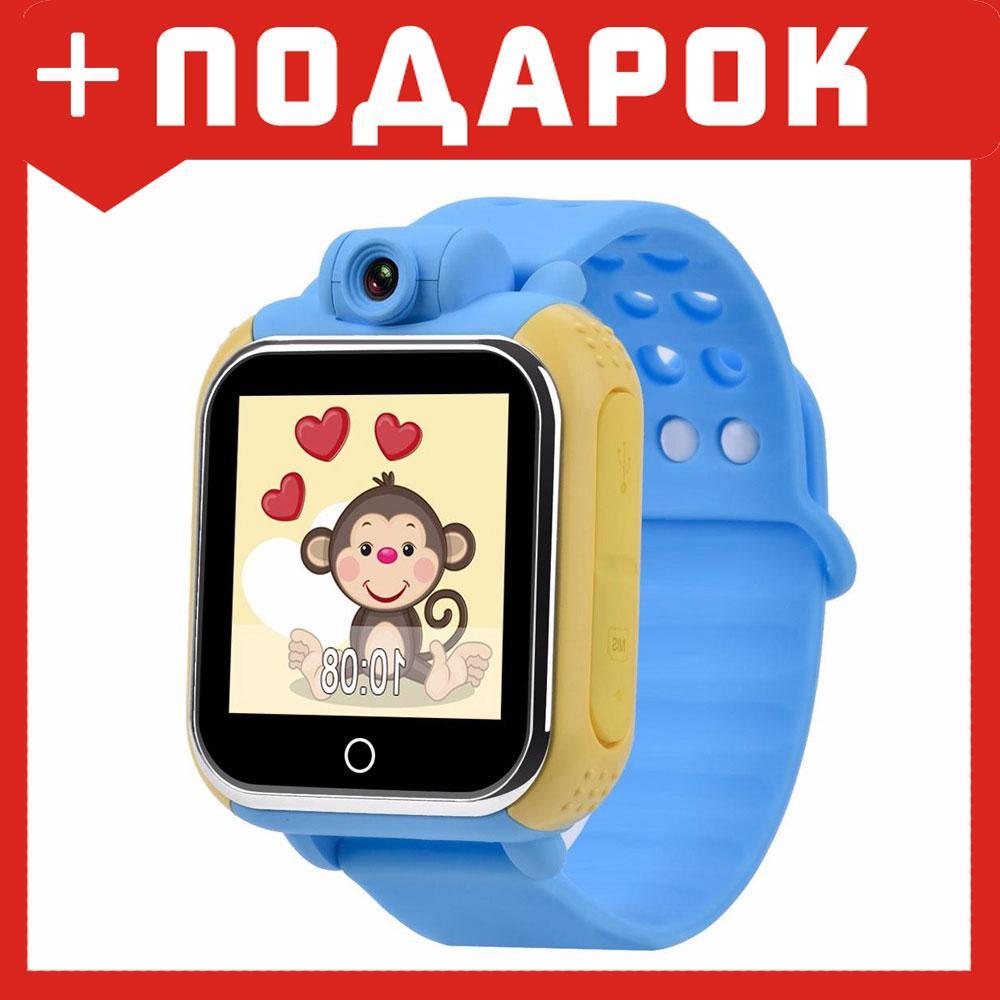 Детские смарт часы Wonlex Q100 голубой - фото 1 - id-p87708910
