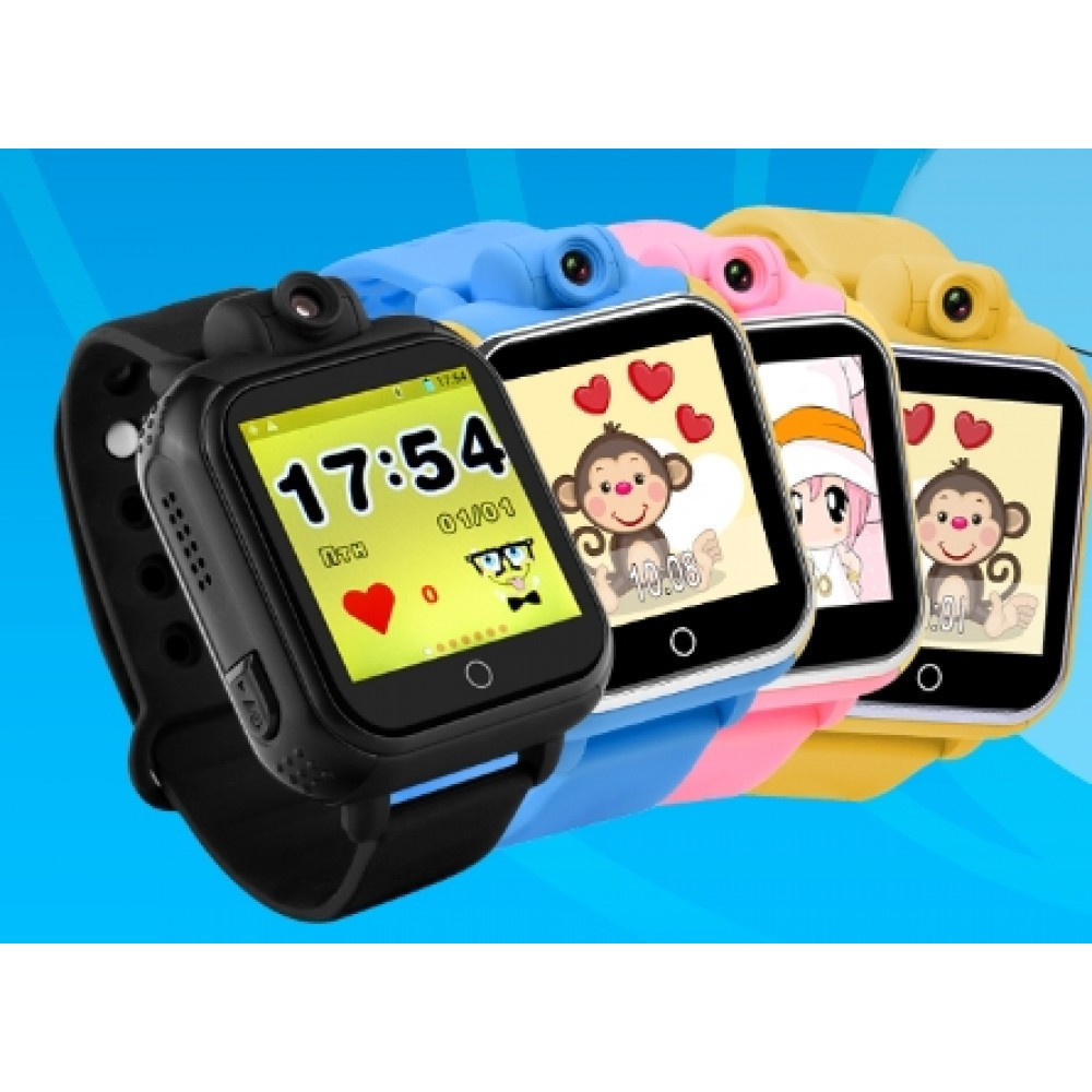 Детские умные часы-телефон Smart baby watch Q100 голубой - фото 2 - id-p87708923