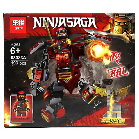 Конструктор ниндзяго  03083A " робот Кая " аналог lego ninjago