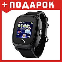 Умные (смарт) часы с GPS для детей Wonlex GW400S Водонепроницаемые (черный)