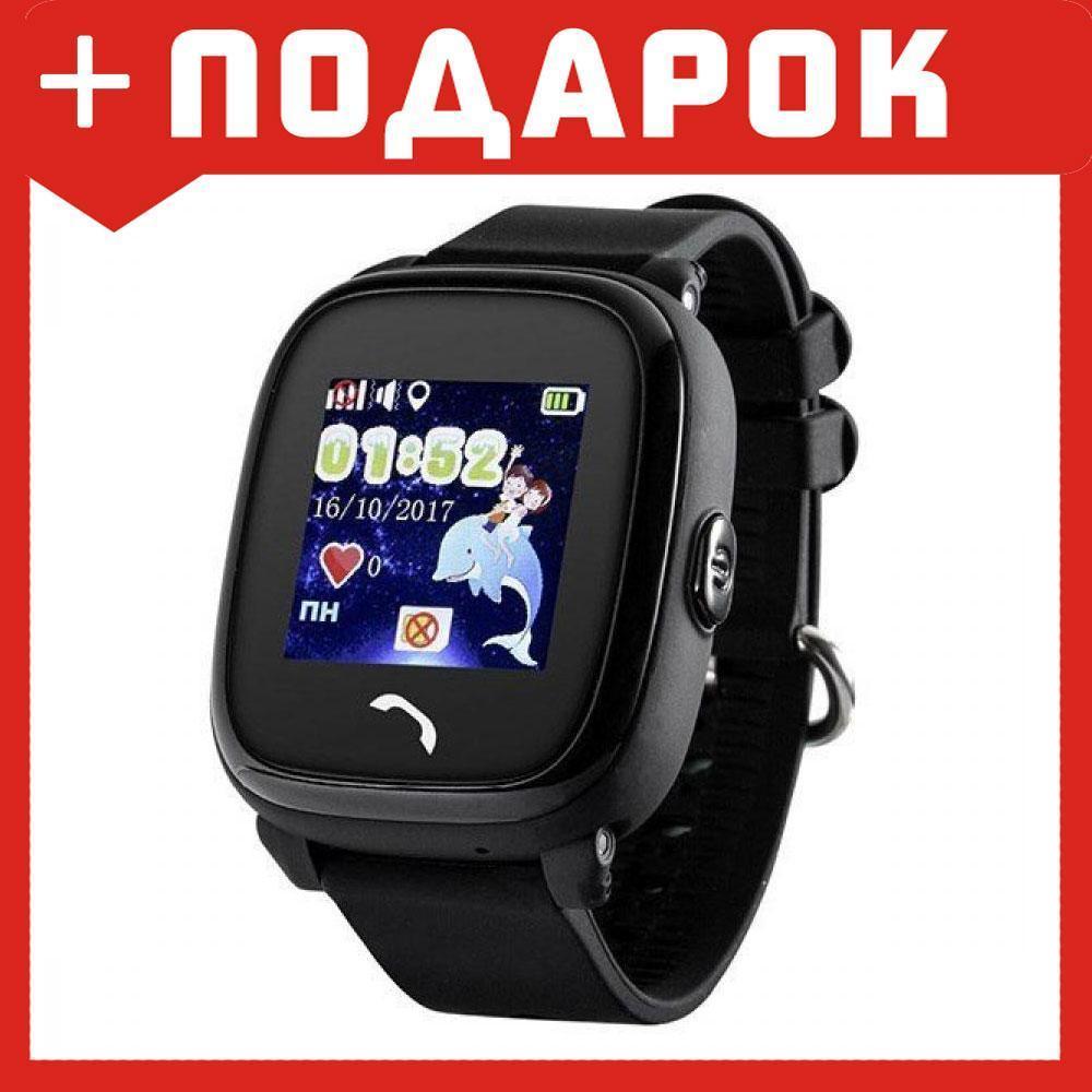 Детские умные часы с GPS Wonlex GW400S Водонепроницаемые (черный) - фото 1 - id-p87712723