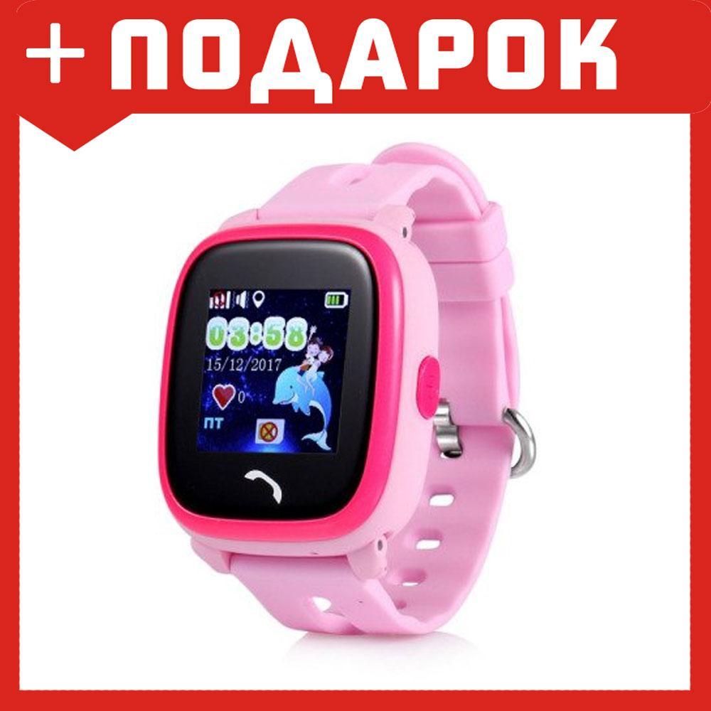 Детские смарт часы Wonlex GW400S Водонепроницаемые (розовый) - фото 1 - id-p87712737