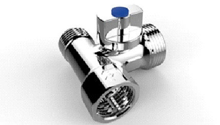 Тройник с шаровым краном для подключения стиральной машины VERMEGA (ID ...