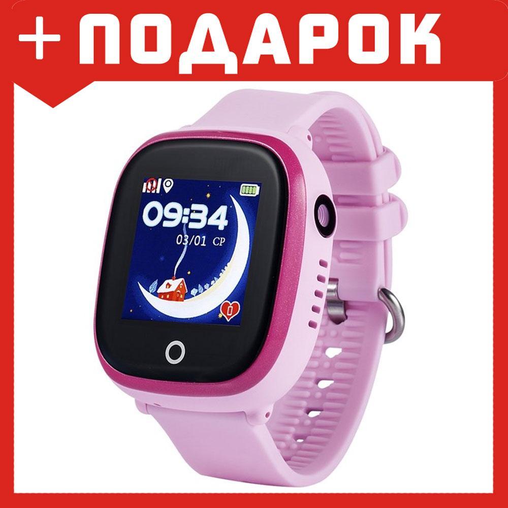Детские смарт часы Wonlex GW400X Водонепроницаемые (розовый) - фото 1 - id-p87715960