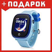 Умные (смарт) часы с GPS для детей Wonlex GW400X Водонепроницаемые (голубой)