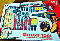 Игрушечный набор инструментов Deluxe tool делюкс