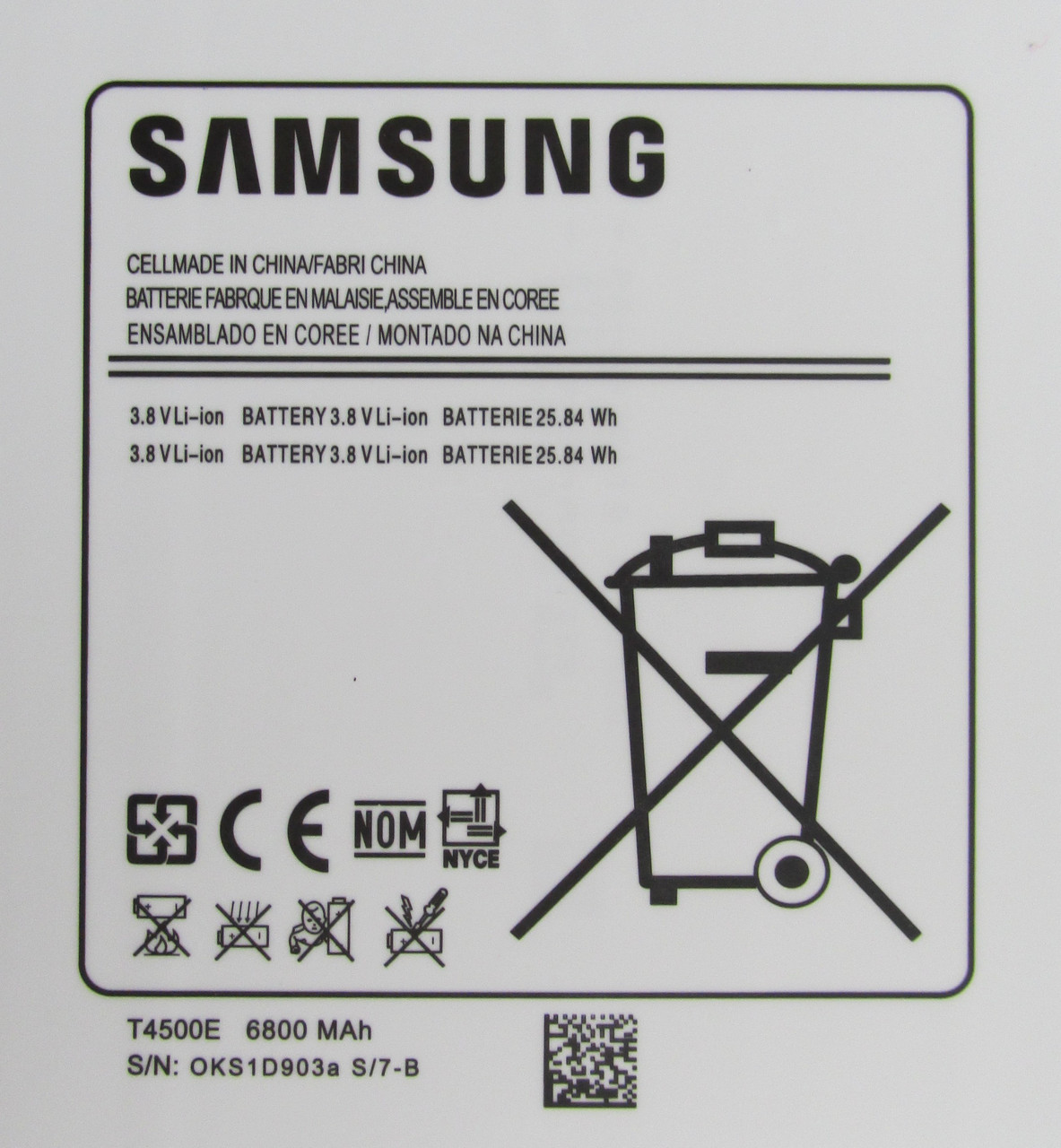 Аккумулятор (батарея, АКБ) T4500E для Samsung Galaxy Tab 3 10.1 - фото 4 - id-p87722152