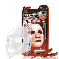 ELIZAVECCA Маска для лица тканевая Red Ginseng Deep Power Ringer Mask Pack