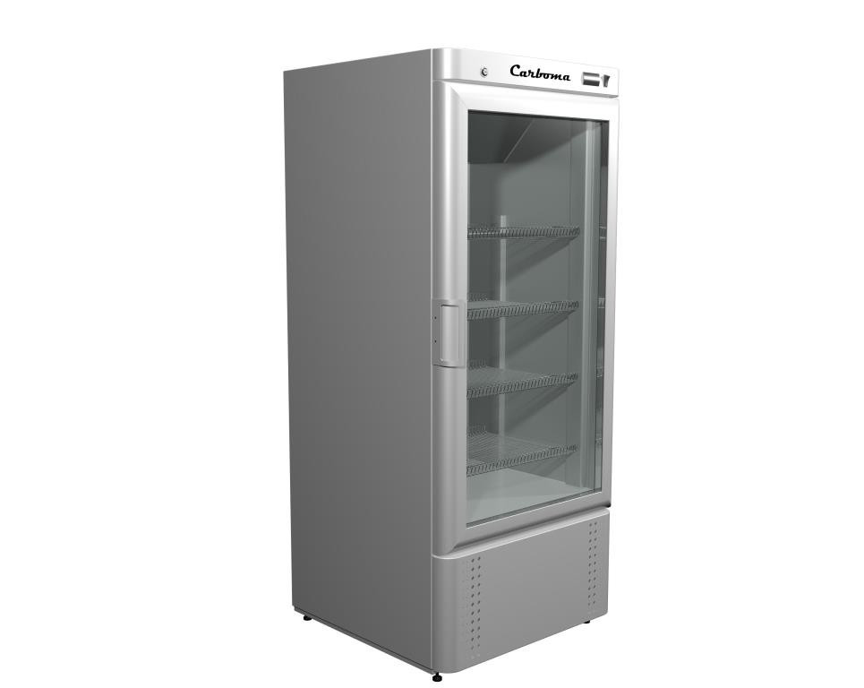 Шкаф холодильный Carboma V700 С (стекло) INOX - фото 1 - id-p87724524