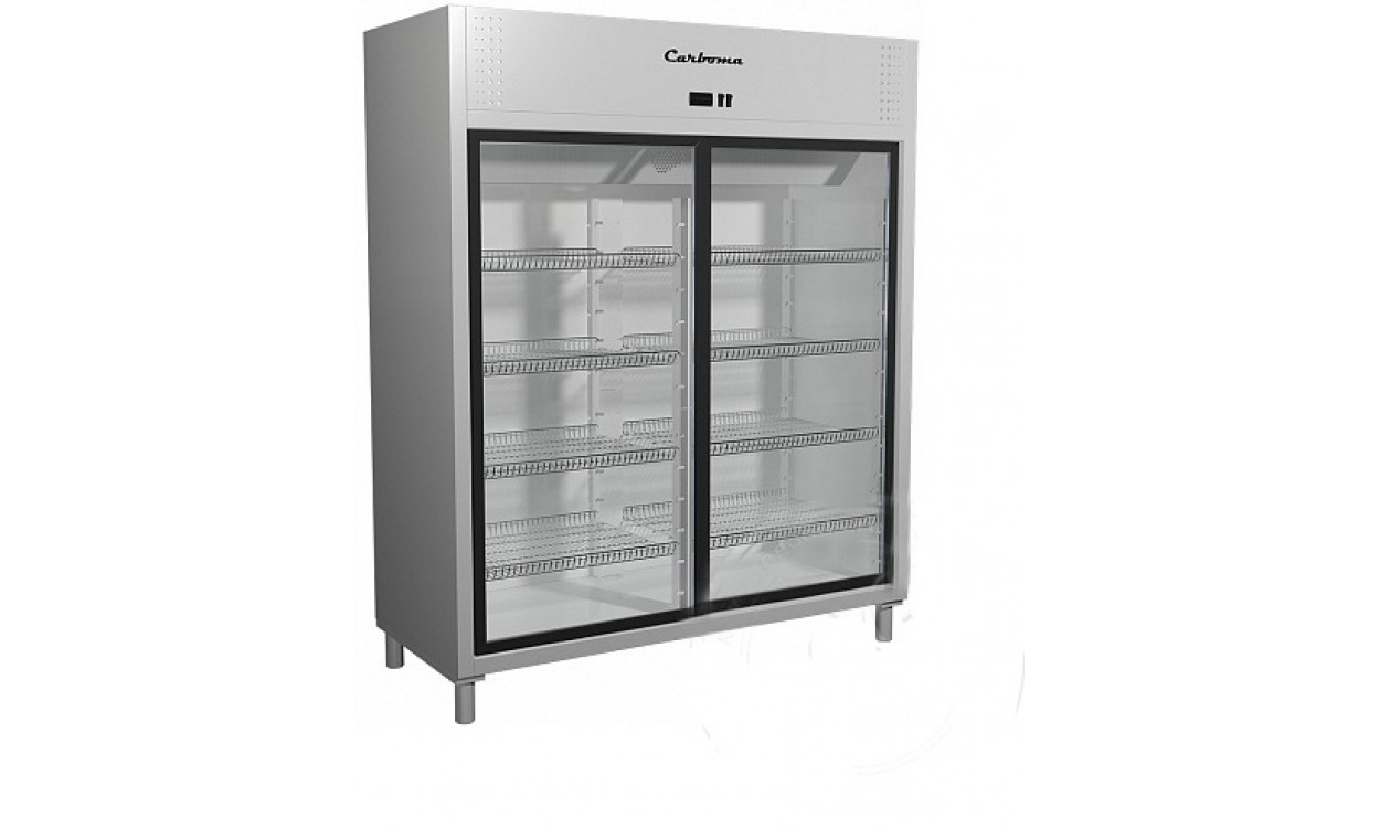 Шкаф холодильный Сarboma R1400К (купе) INOX