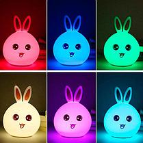 Силиконовая лампа-ночник зайчик Rabbit Silicone Lamp, фото 2