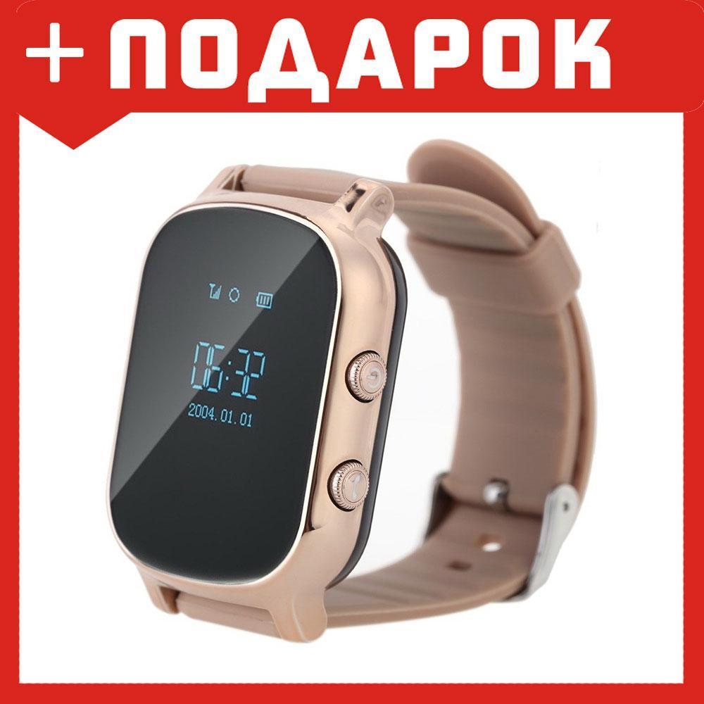 Умные (смарт) часы с GPS для детей Wonlex T58 GW700 (Золото) - фото 1 - id-p87770051