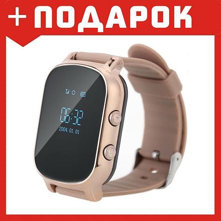 Детские умные часы-телефон Smart baby watch T58 GW700 (Золото), фото 2