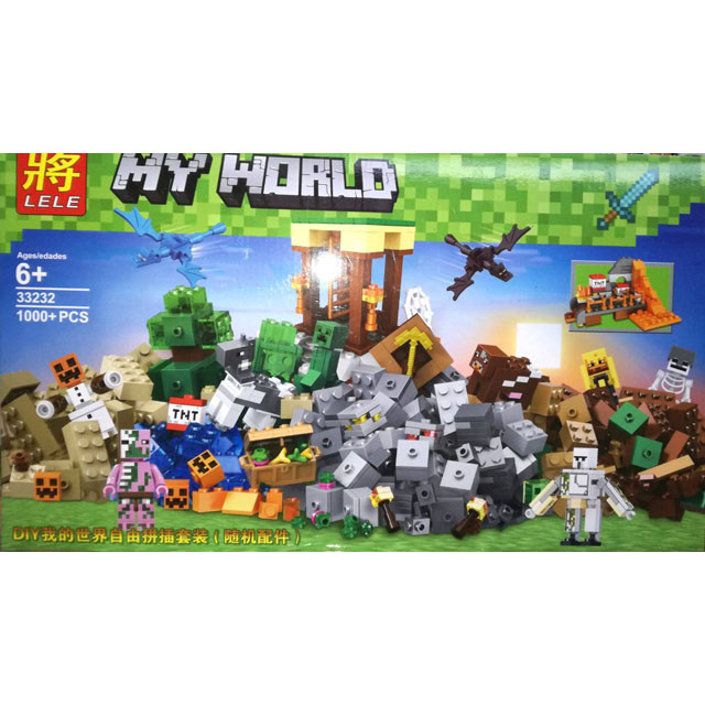 Конструктор Lele My World 33232 "Верстак (Крафт) 2.0" (аналог Lego Minecraft 21135) 1000 деталей