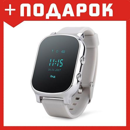 Детские умные часы-телефон Smart baby watch T58 GW700 (Серебро), фото 2